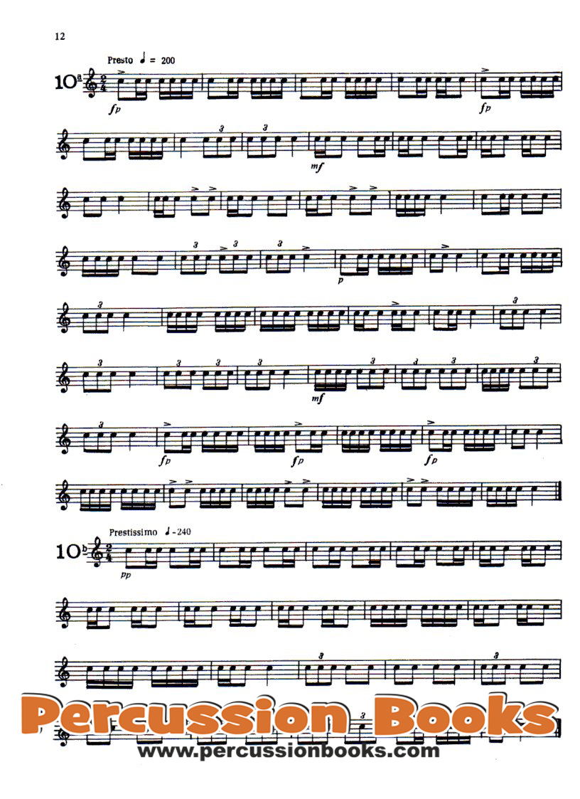 Studies for Snare Drum 3 Sample 2